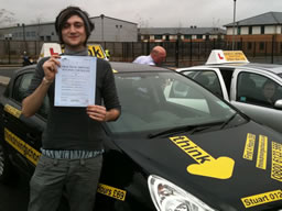 Jack guildford happy with think driving school